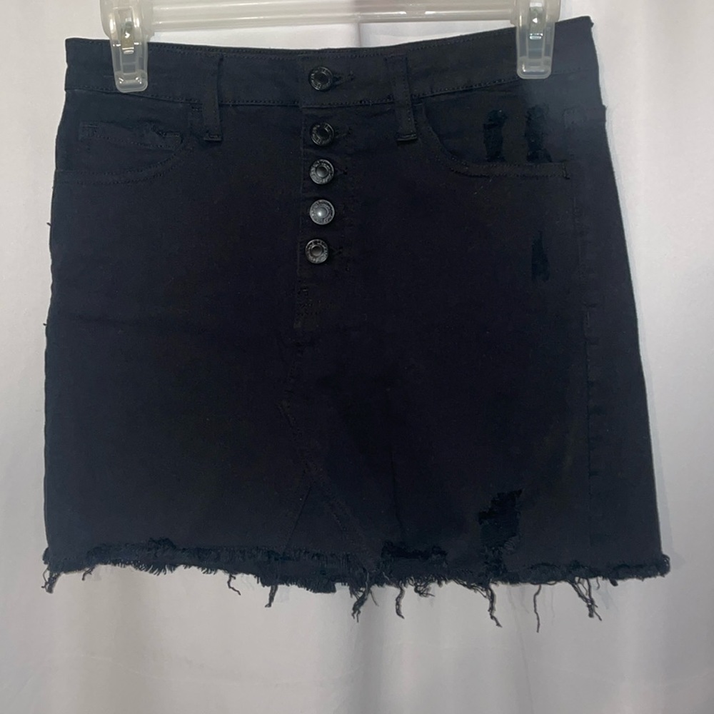 Vervet demin black skirt mini